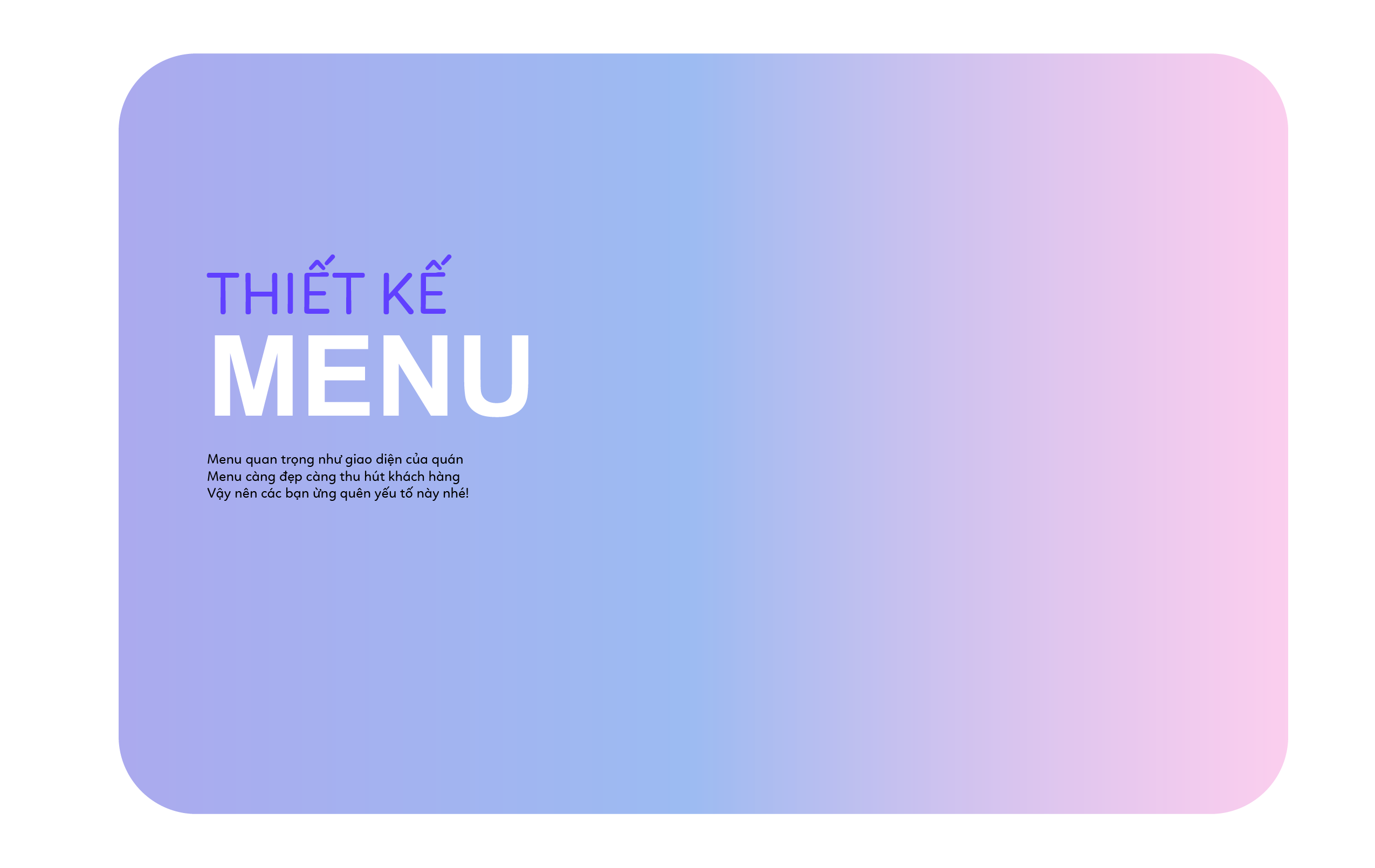 Thiết kế Menu ấn tượng 100 nghìn – Art House